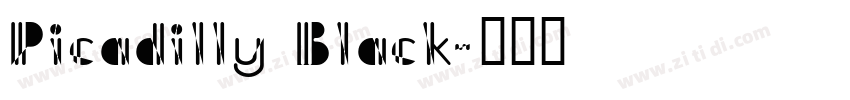Picadilly Black字体转换